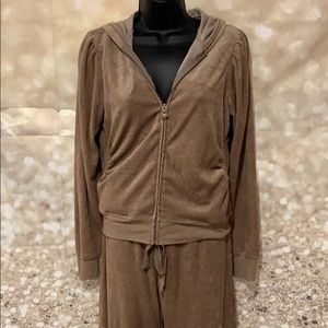 Women’s size large tan Valore zip up jacket/hoodie
